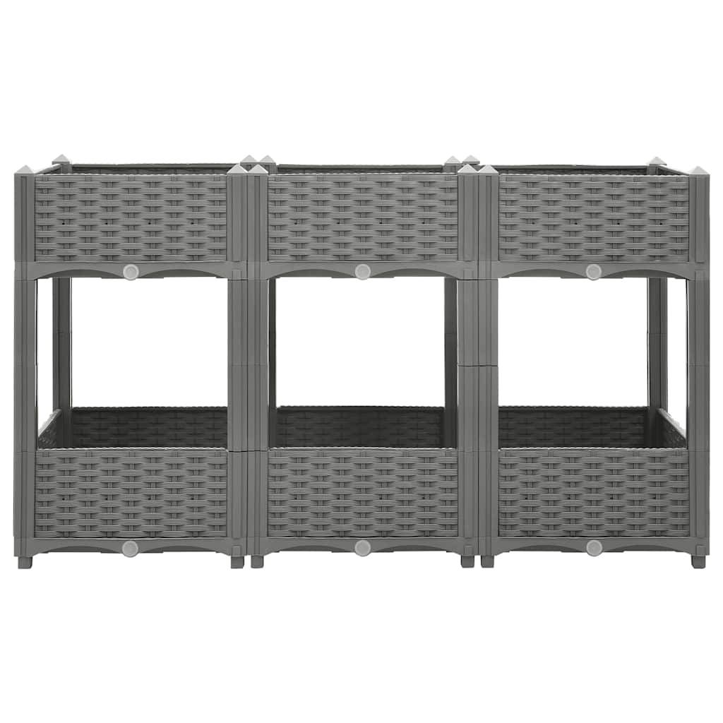 Prolenta Premium - Jardinière polypropylène gris  120 x 40 x 71 cm  - Prolenta premium p356.5 - Image 3