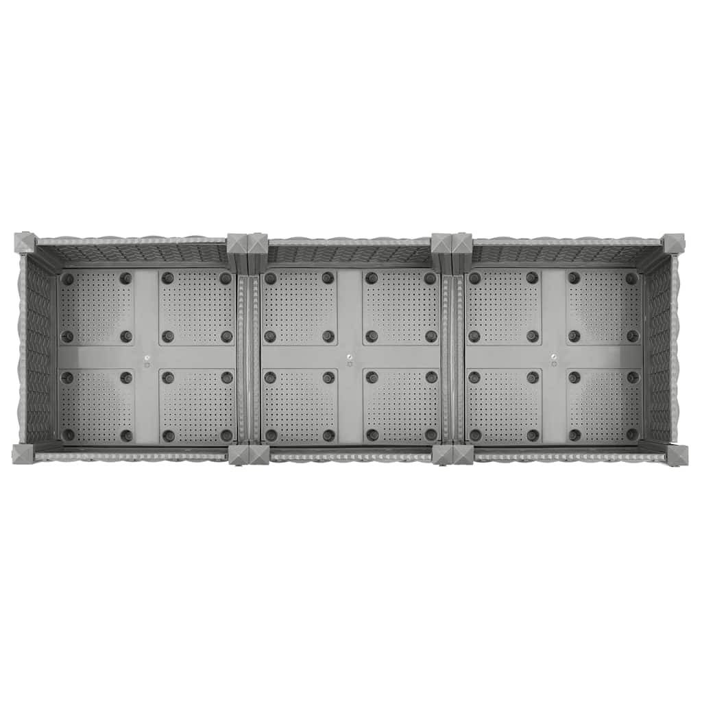 Prolenta Premium - Jardinière polypropylène gris 120 x 40 x 71 cm - Prolenta premium p356.5 - Image 5