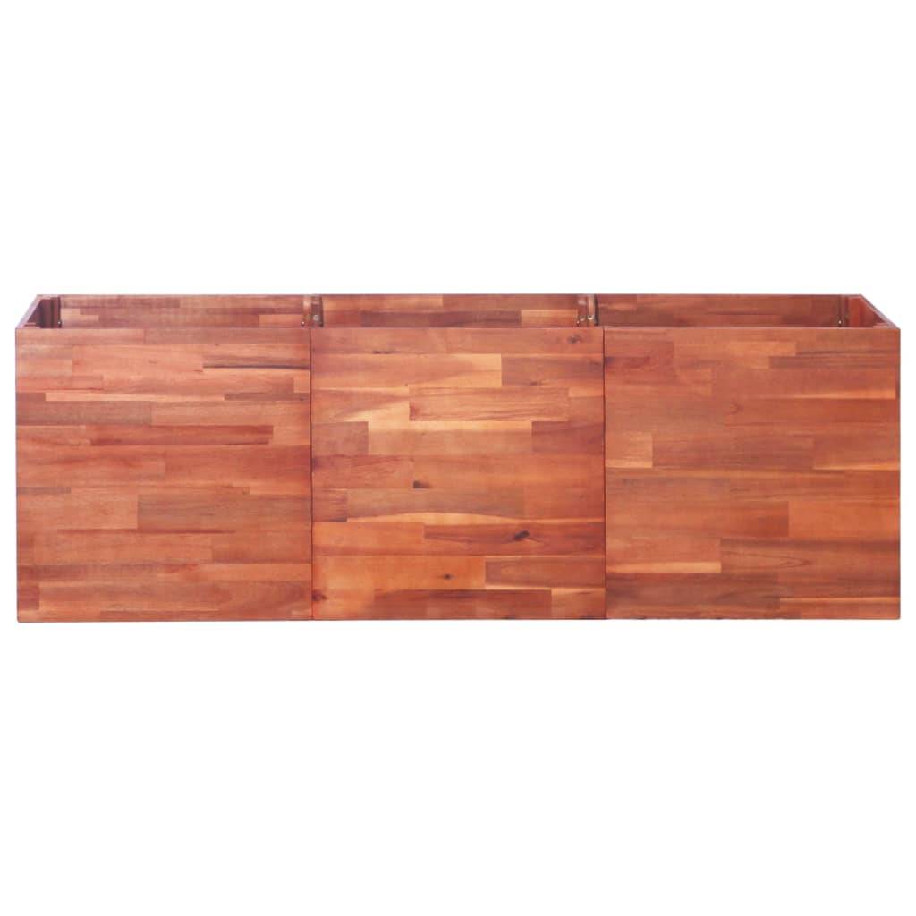 Helloshop26 - Jardinière lit surélevé plantes fleurs jardin d'acacia 150 x 50 x 50 cm - Image 2