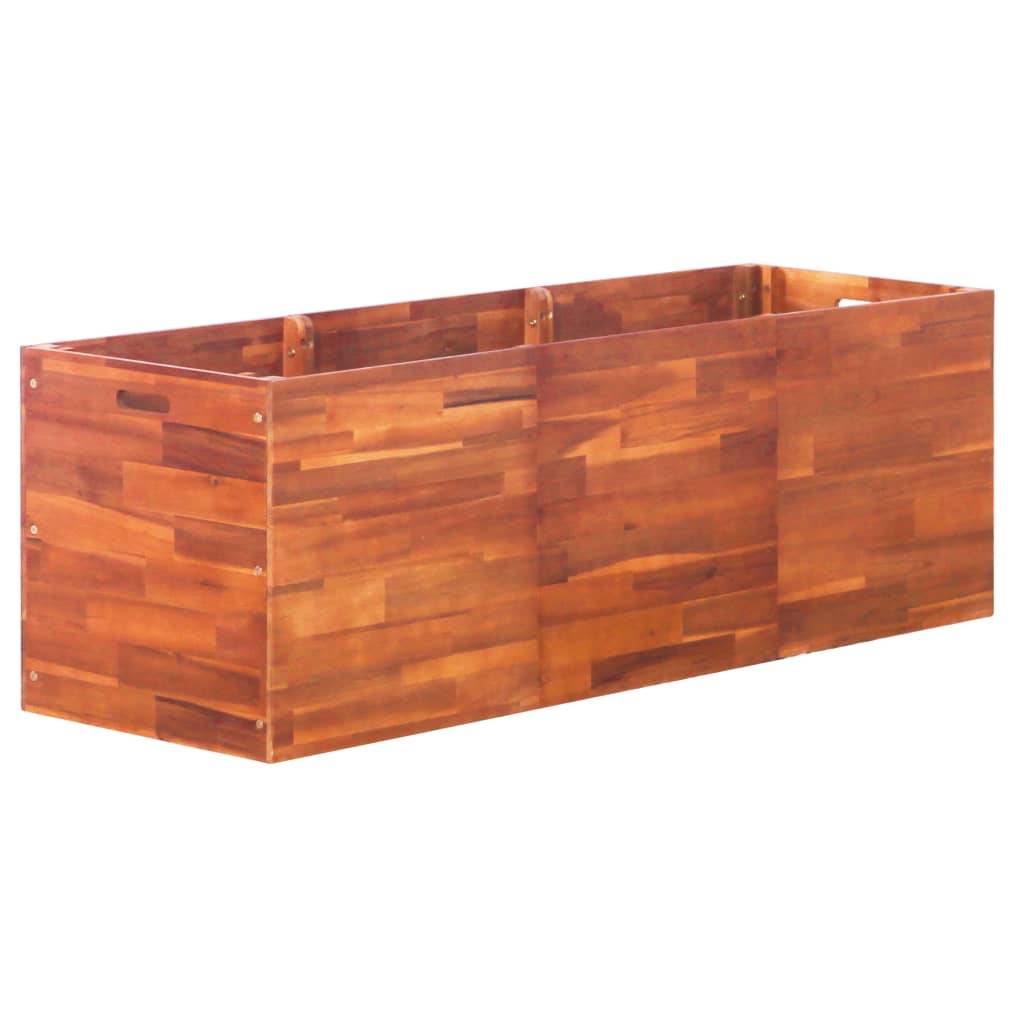 Helloshop26 - Jardinière lit surélevé plantes fleurs jardin d'acacia 150 x 50 x 50 cm - Image 1