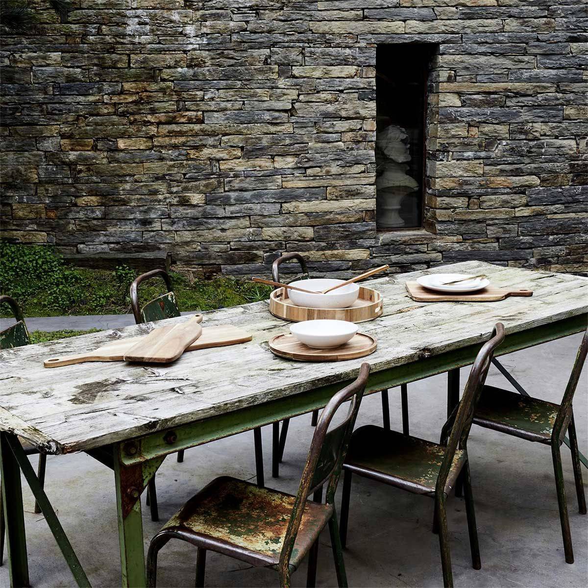 The Home Deco Factory - Service de table 18 pièces en grès Portofino - Image 7