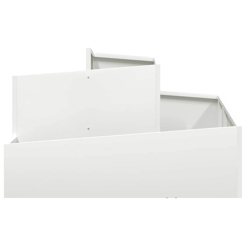 ComfortXL - Grand cache-pot carré en acier pour extérieur Blanc 80x80 cm – ComfortXL Outdoor Living - Image 5