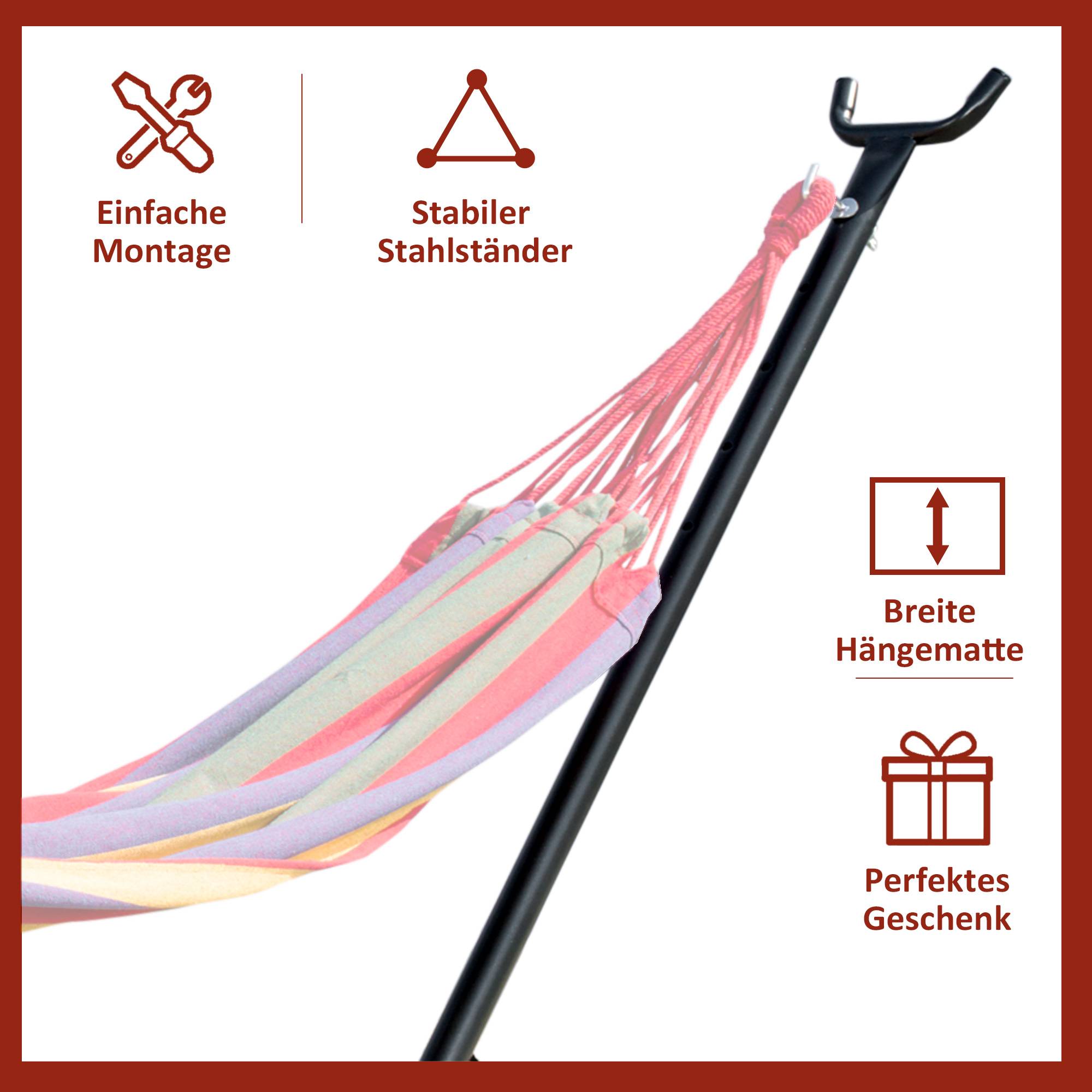 Support de hamac acier 286 x 117 x 110 cm - PANGIVO - Image 7