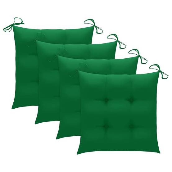 Lot de 4 chaises de jardin empilables teck vert 60 x 57.5 x 90 cm - PANGIVO - Image 7