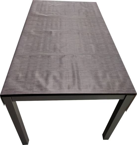 Nappe Composition PVC Base Polyester Anti-taches Gris Lisse Taille 140X200 CM - Image 2