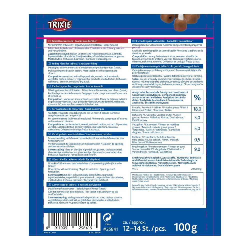 Trixie - Trixie - Friandise spécialisé dans cachette de pilules 100g - Image 9