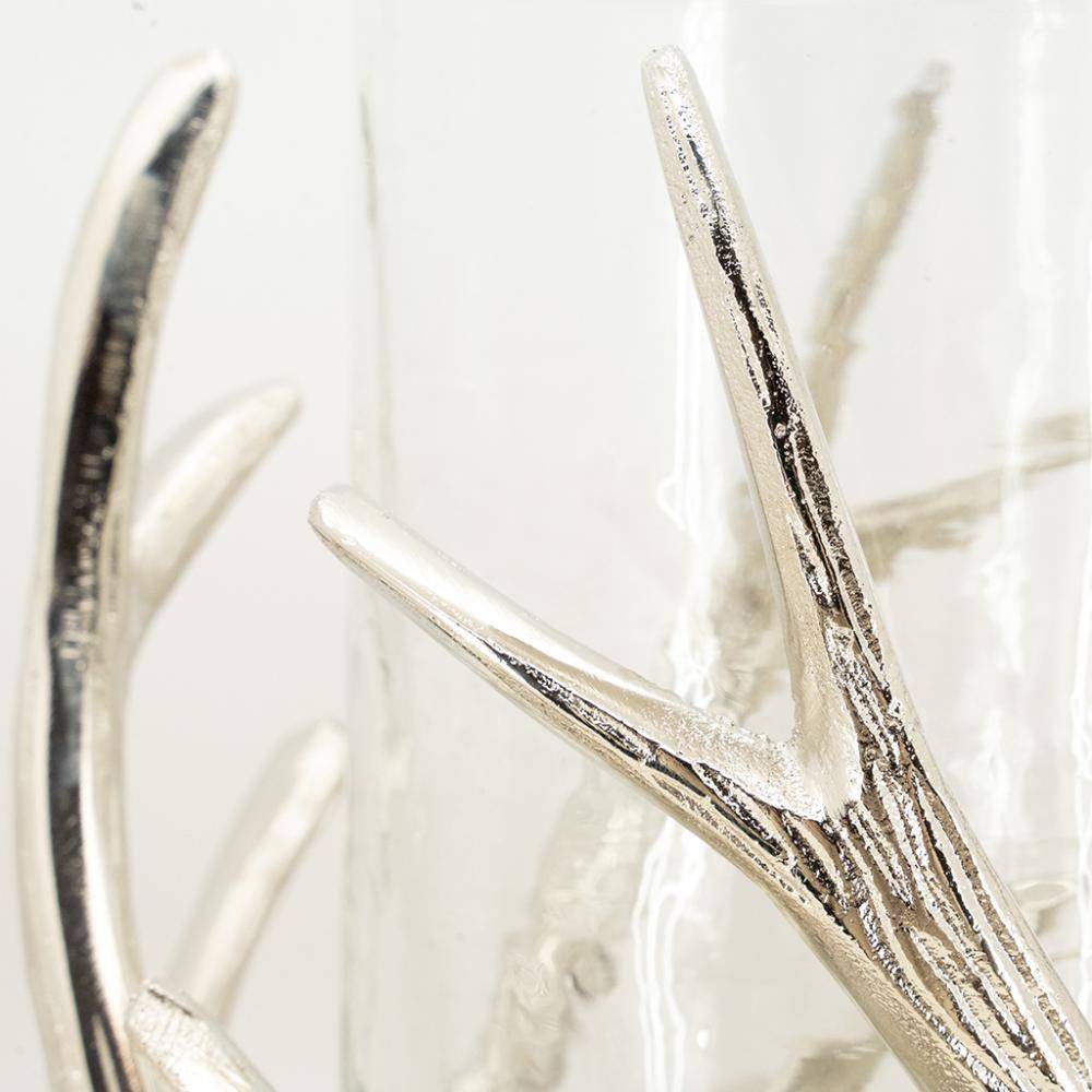 Aubry Gaspard - Photophore bois de cerf en aluminium Diamètre 25cm - Image 3