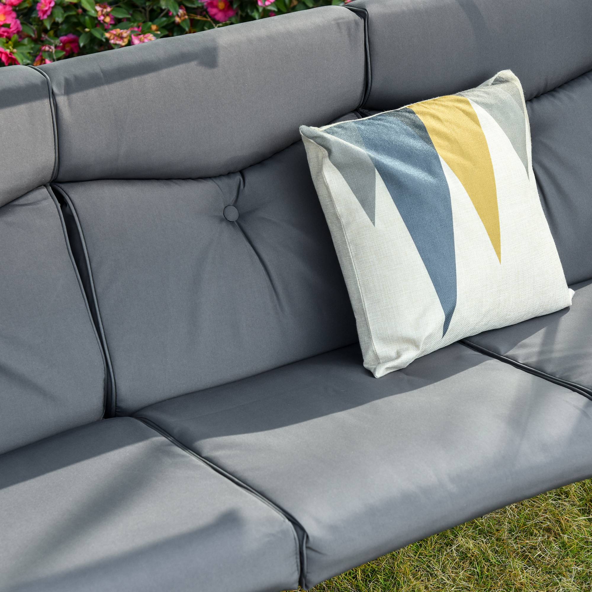 Outsunny - Balancelle de jardin 3 places grand confort toit inclinaison réglable épais coussins amovibles 2 tablettes polyester métal époxy gris - Outsunny - Image 7