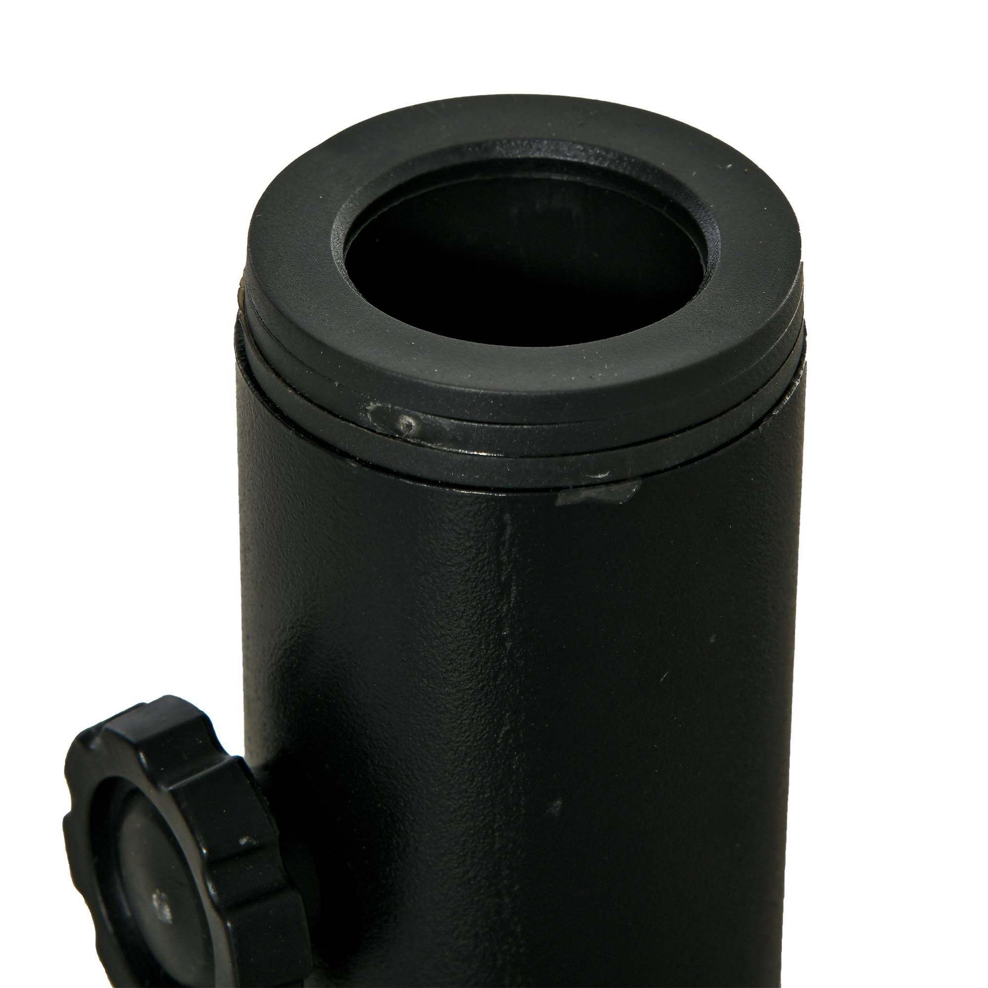Support parasol sol beton, 2 boutons verrouillage, 4 vis expansion, mats 34/38/48mm, 12x12x30 cm noir - Image 9