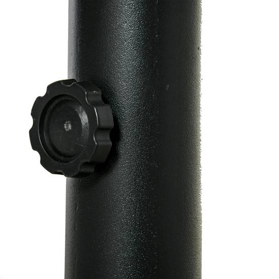 Support parasol sol beton, 2 boutons verrouillage, 4 vis expansion, mats 34/38/48mm, 12x12x30 cm noir - Image 10