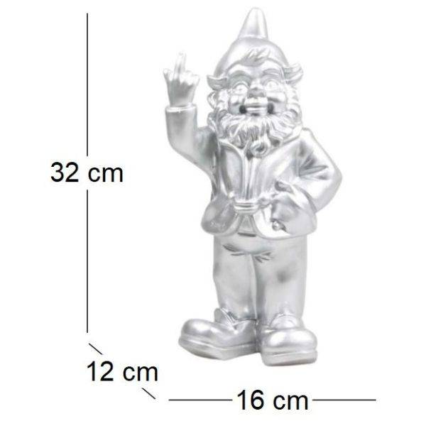 Stoobz - Nain de jardin en résine F*ck 16 x 12 x 32 cm Stoobz - Image 3