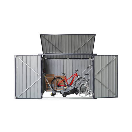 Cache poubelle double couleur gris anthracite. 1.75m² | sweeek - Image 5