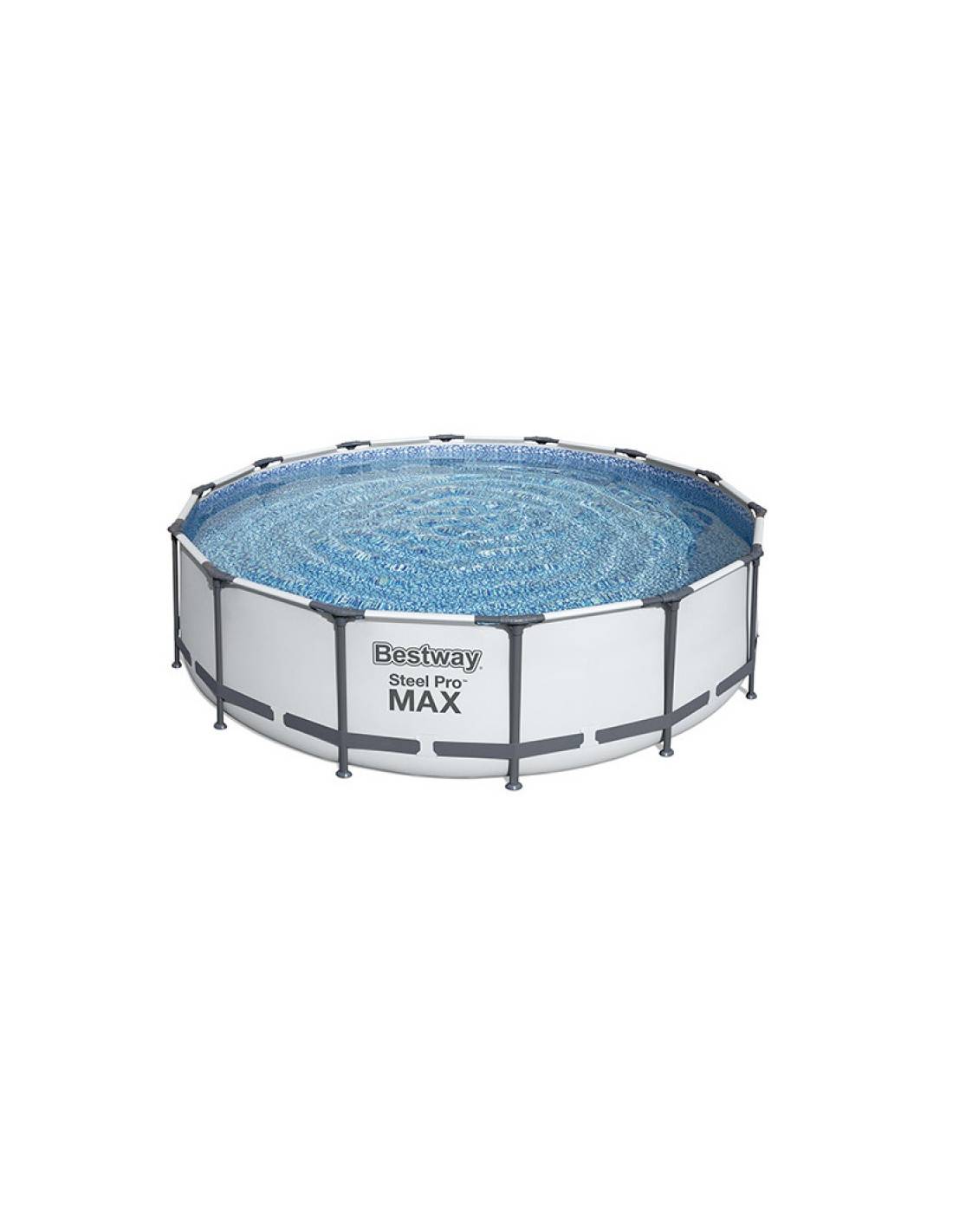 Bestway - Piscine Bestway Steel Pro Max Ronde Kit Complet Prêt à L'emploi Avec Filtration Et Accessoires - Bestway - Image 1