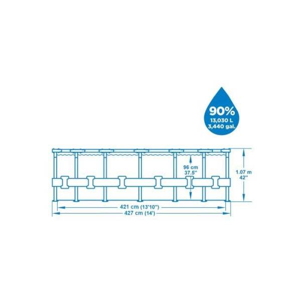 Bestway - Piscine Bestway Steel Pro Max Ronde Kit Complet Prêt à L'emploi Avec Filtration Et Accessoires - Bestway - Image 2
