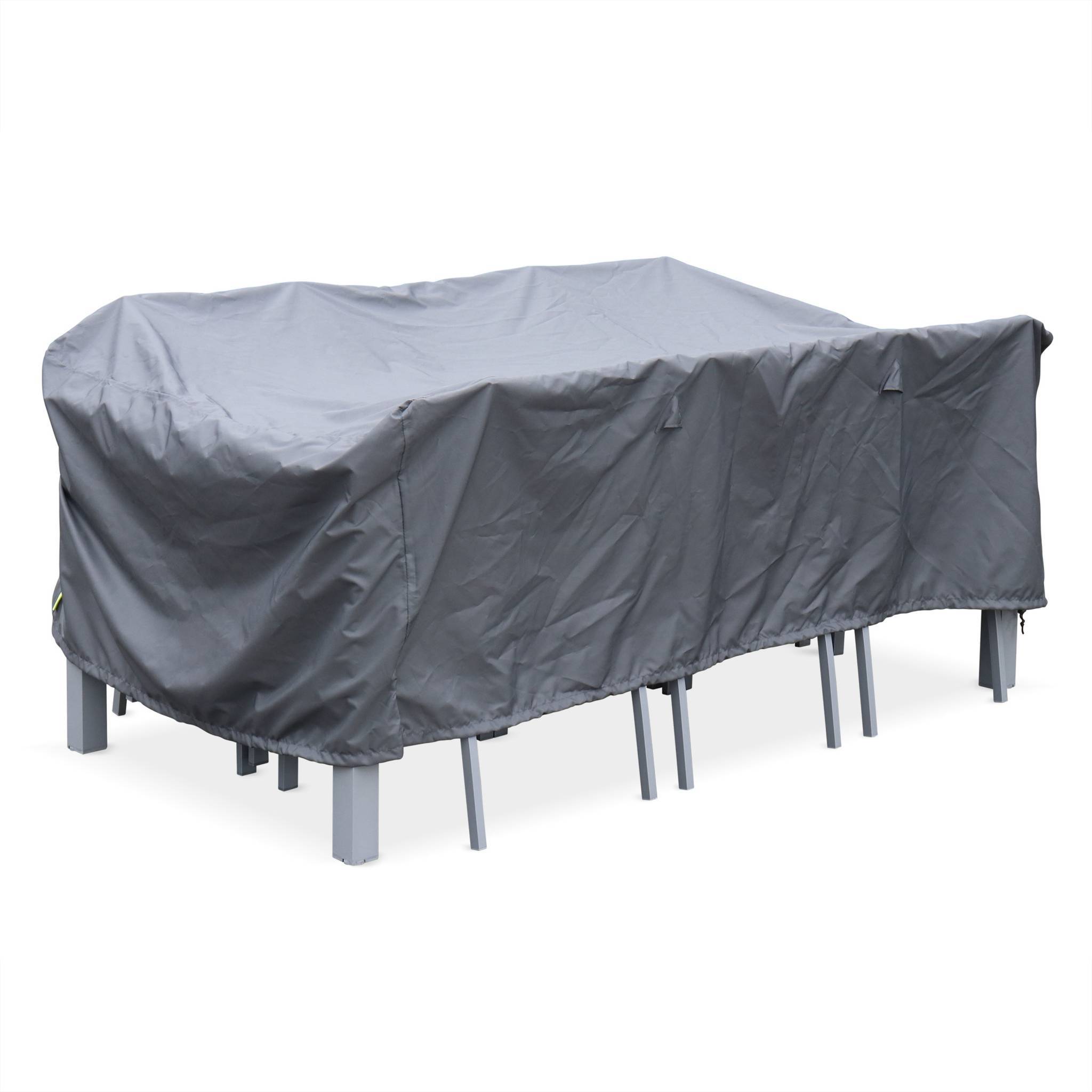 Housse de protection 202x124cm gris foncé - Bâche rectangulaire en polyester enduit PA pour table de jardin Philadelphie ou Capua 180 | sweeek - Image 1