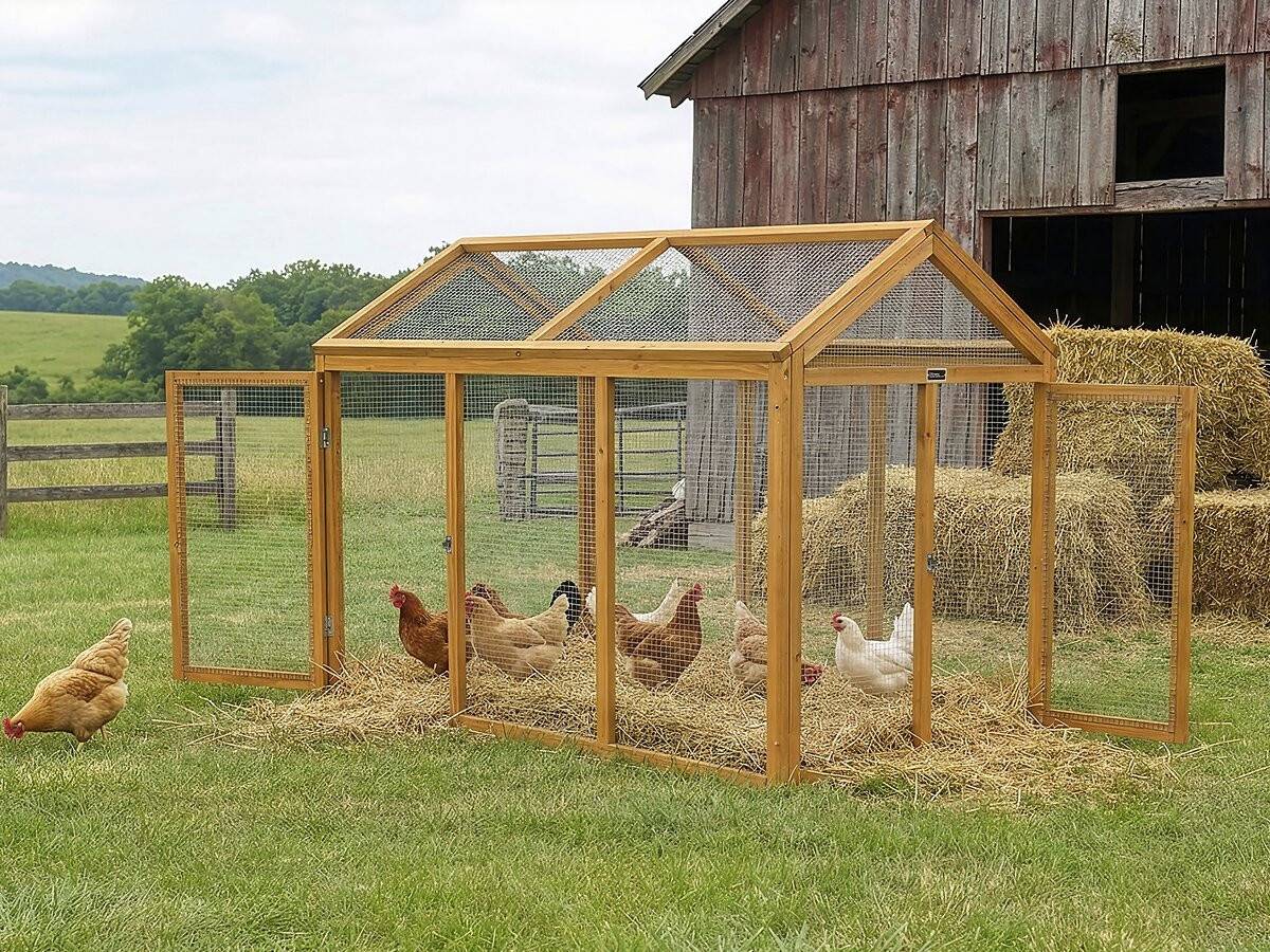Habitat Et Jardin - Enclos Extension En Bois Pour Poulailler "coco" - 6 Poules - Marron -habitat Et Jardin - Image 2