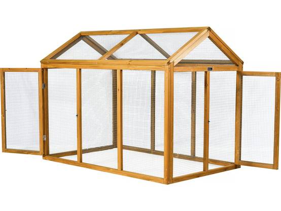 Habitat Et Jardin - Enclos Extension En Bois Pour Poulailler "coco" - 6 Poules - Marron -habitat Et Jardin - Image 3