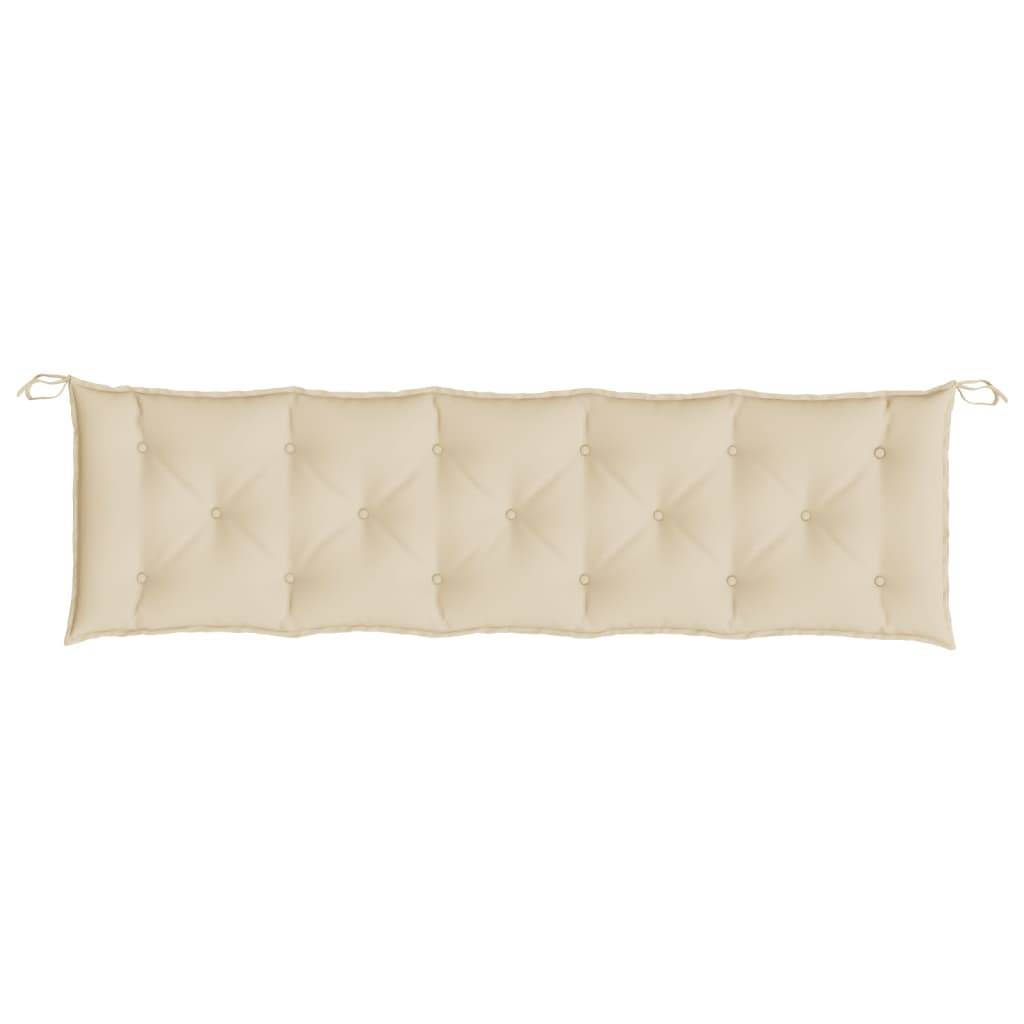 Coussin de banc de jardin beige 180x50x7 cm tissu oxford P102 - Image 4