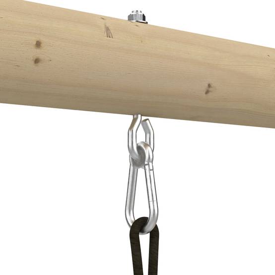 Tp Toys - Station de jeux en bois Arbousier FSC H.190 cm avec balançoire, vis-à-vis, toboggan et kit d’ancrage – TP TOYS - Image 5
