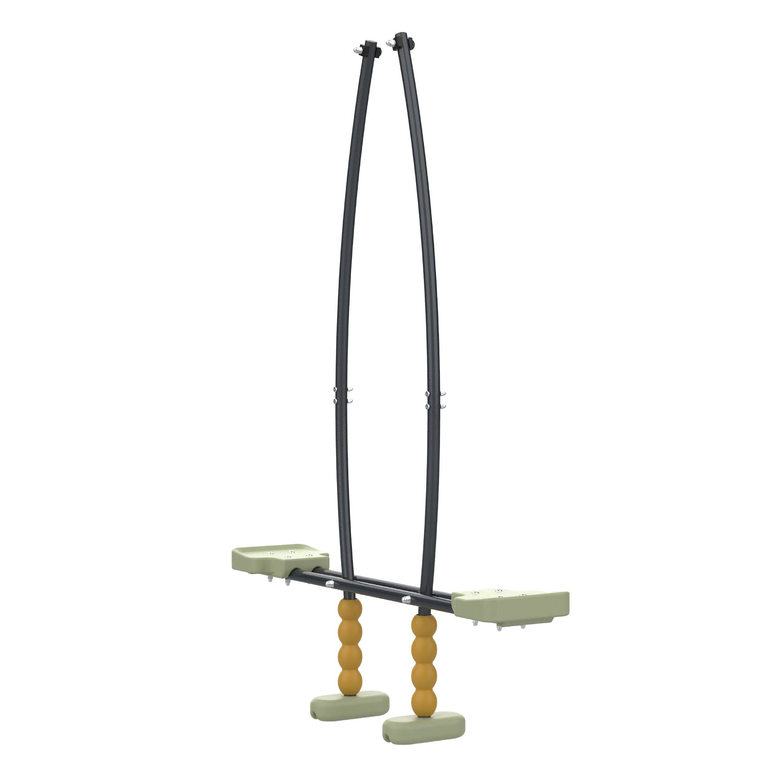Tp Toys - Station de jeux en bois Arbousier FSC H.190 cm avec balançoire, vis-à-vis, toboggan et kit d’ancrage – TP TOYS - Image 7