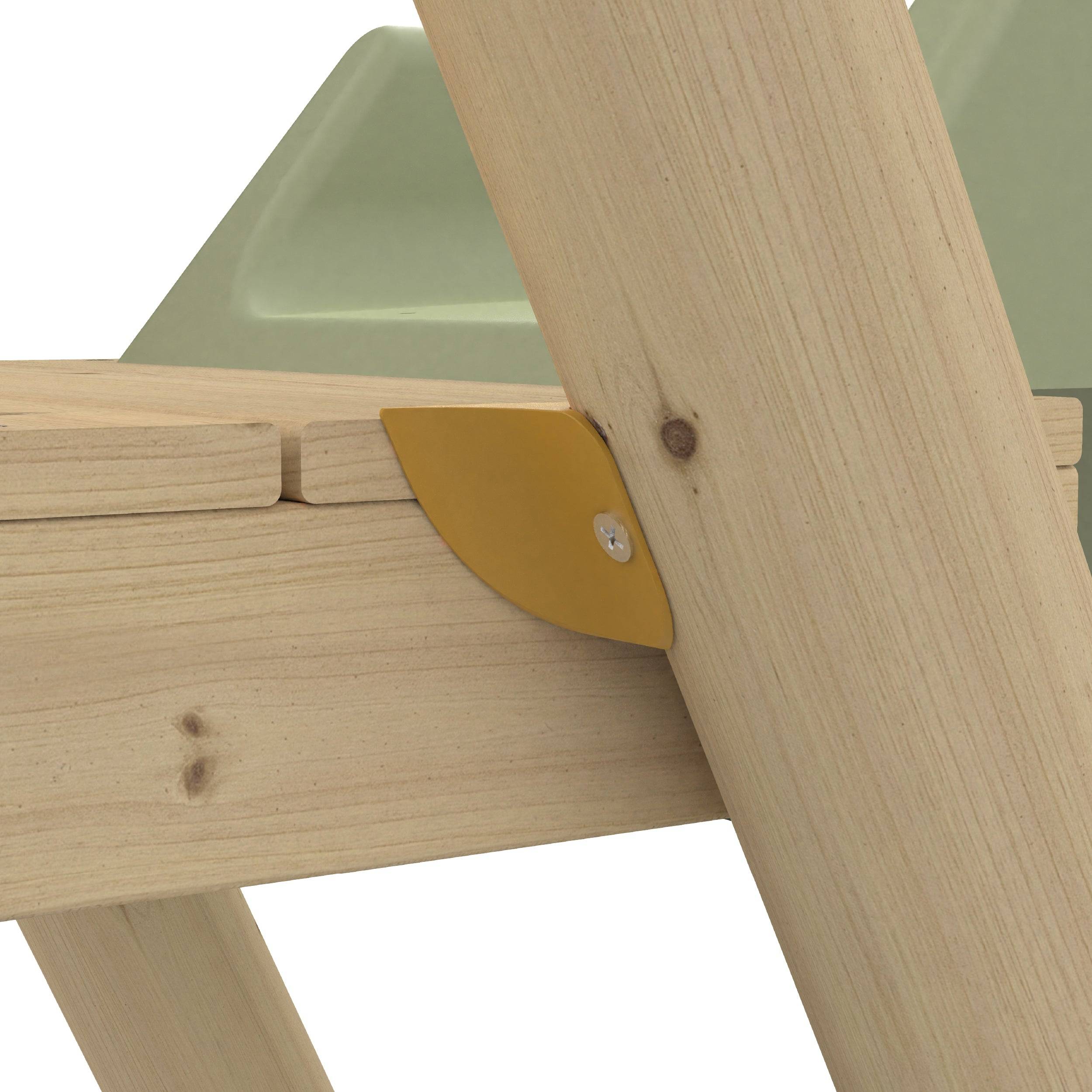Tp Toys - Station de jeux en bois Arbousier FSC H.190 cm avec balançoire, vis-à-vis, toboggan et kit d’ancrage – TP TOYS - Image 9