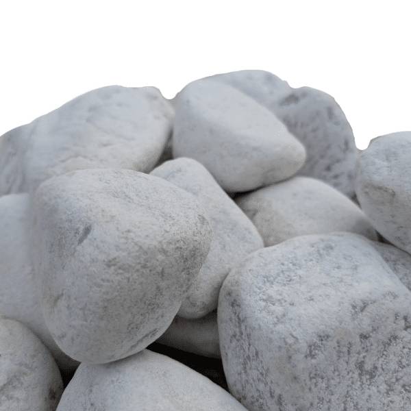 King Matériaux - Galet blanc 60/100 mm – Pack 6 Big Bag +/- 1,5T – 60 m² - Image 2