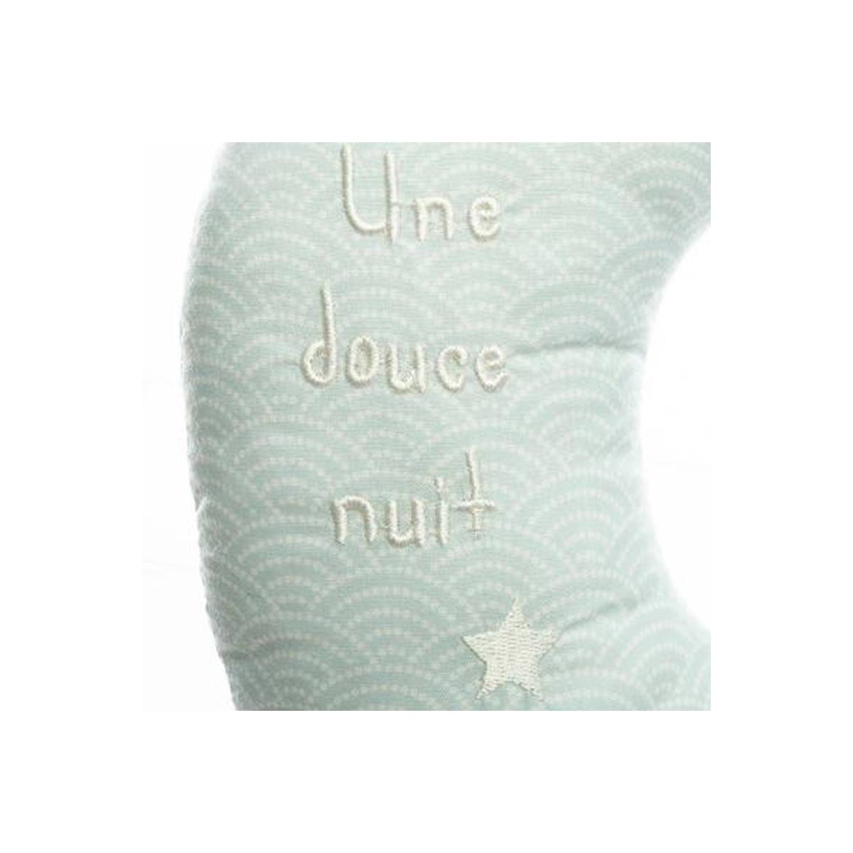 Coussin Musical Enfant "Lune" 37cm Bleu - Image 3