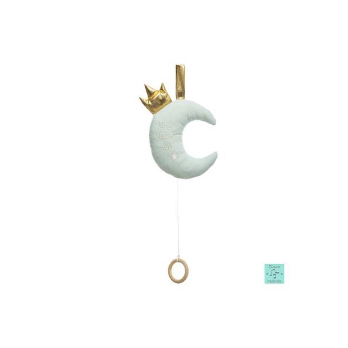 Coussin Musical Enfant "Lune" 37cm Bleu - Image 2