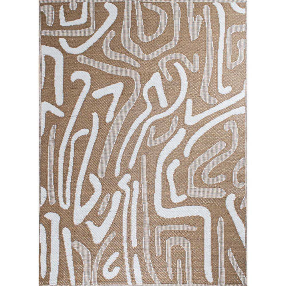 Jardindeco - Tapis extérieur en polypropylène Spargi 1741 beige 150 x 220 cm - Image 3