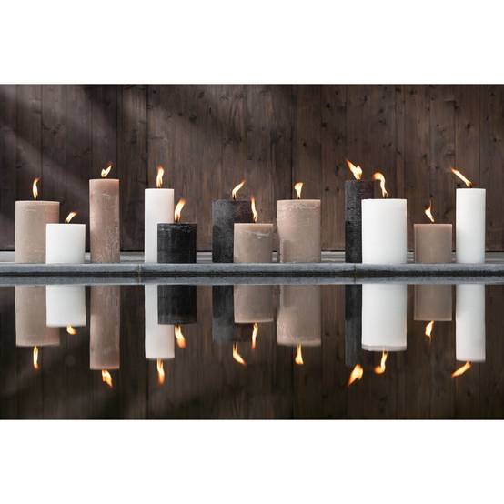 Bougie Pilier Extérieur "Odessa" 21cm Noir - Image 3