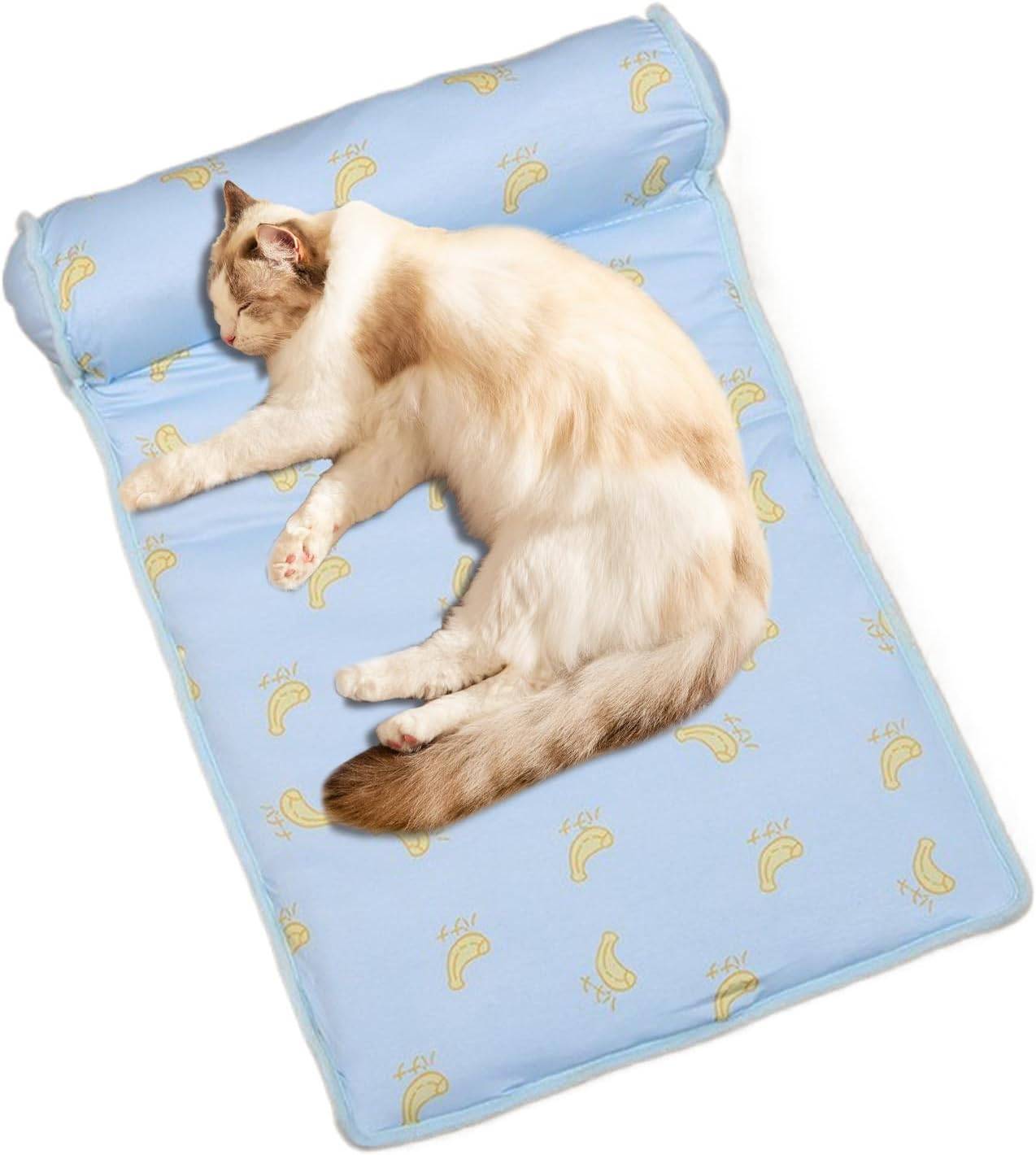 Tapis rafraîchissant pour chien & chat - Soie glacée instantanée - Lavable & portable - Idéal été - Living123 - Image 6