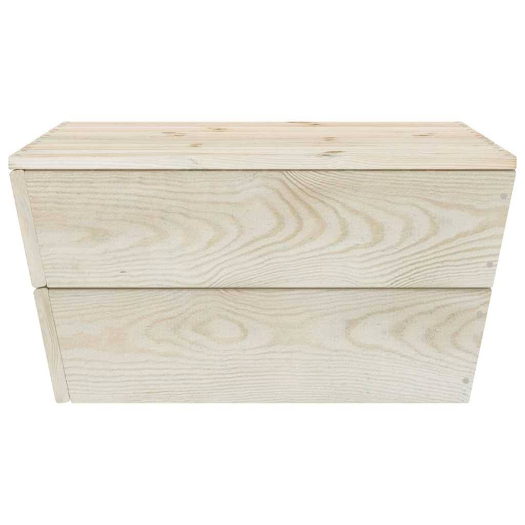 2 pcs Tables de jardin | Table d'extérieur 60x60x30 cm Bois d'épicéa imprégné - Image 4