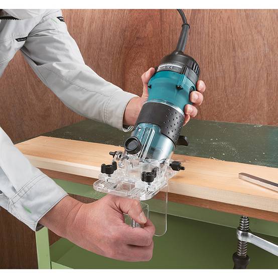 Affleureuse MAKITA 530W Ø6 mm + Coffret MAK-PAC 2 - 3712J - Image 2