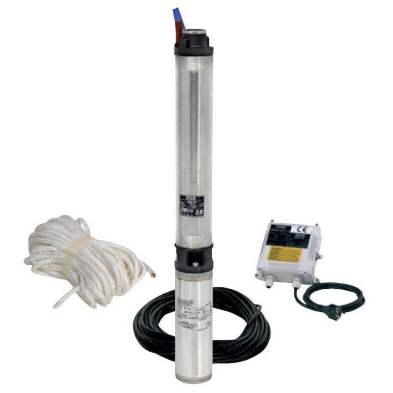 Kit pompe immergée 4" prête à la pose DAB KIT S4 3/13 M 0,75 kW pour forage jusqu'à 4,2 m3/h monophasé 220V