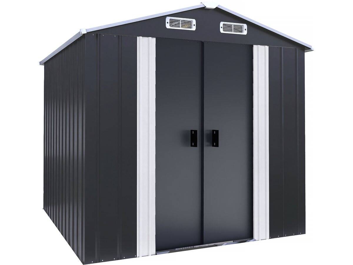 Habitat Et Jardin - Abri De Jardin Métal Avec Portes Coulissantes "boston" - 4.12 M² - Gris -habitat Et Jardin - Image 1
