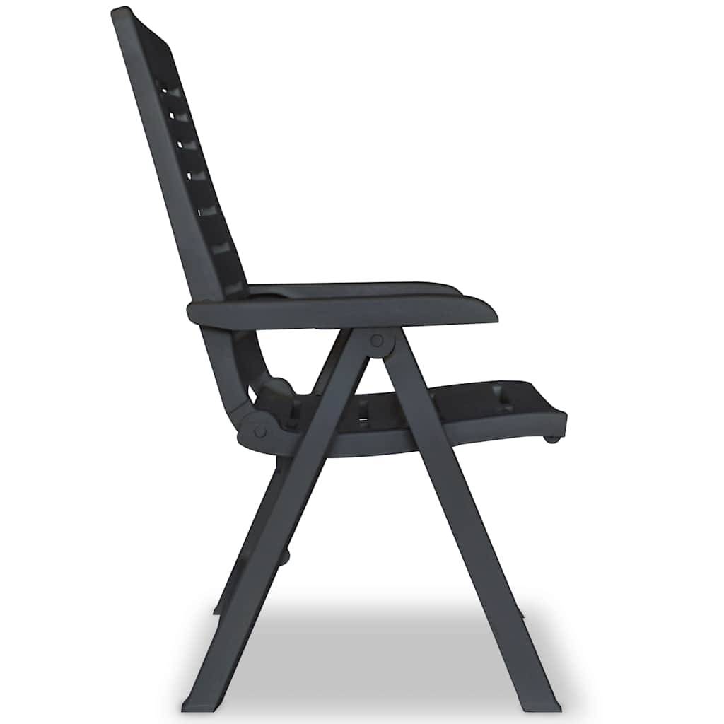 Vidaxl - Ensemble de bistro 3 pcs-Salons de jardin Plastique Anthracite - Image 6