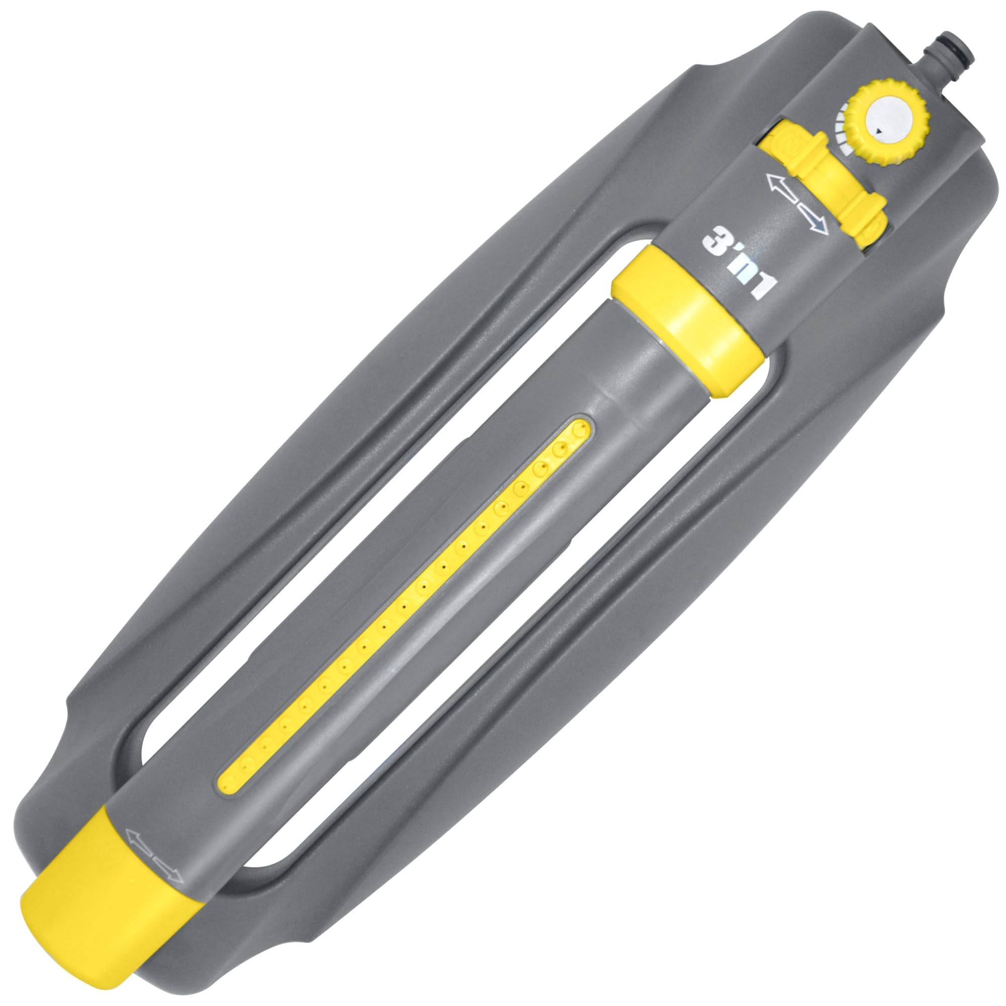 Jardibric - Arroseur Oscillant 3 en 1 - 6, 12 ou 19 Jets - Couvre 30m² à 2 bar et 90m² à 4 bar - Arrosage Polyvalent et Efficace pour Petits et Grands Espaces. - Image 2