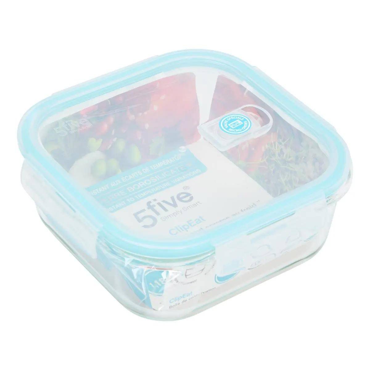 Boîte de Conservation Carrée "Clipeat" 1,18L Bleu - Image 3