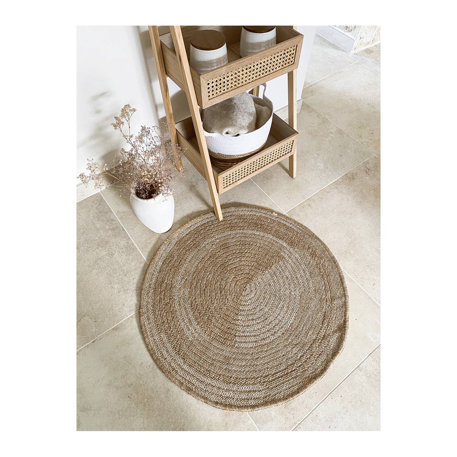 Autre - Tapis intérieur et extérieur naturel 80x80cm - Image 2