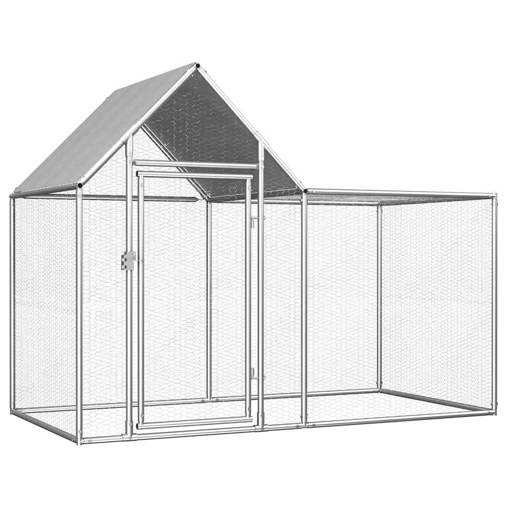 Vidaxl - Poulailler 2 x 1 x 1,5 m Acier galvanisé vidaXL 144553 - Image 1