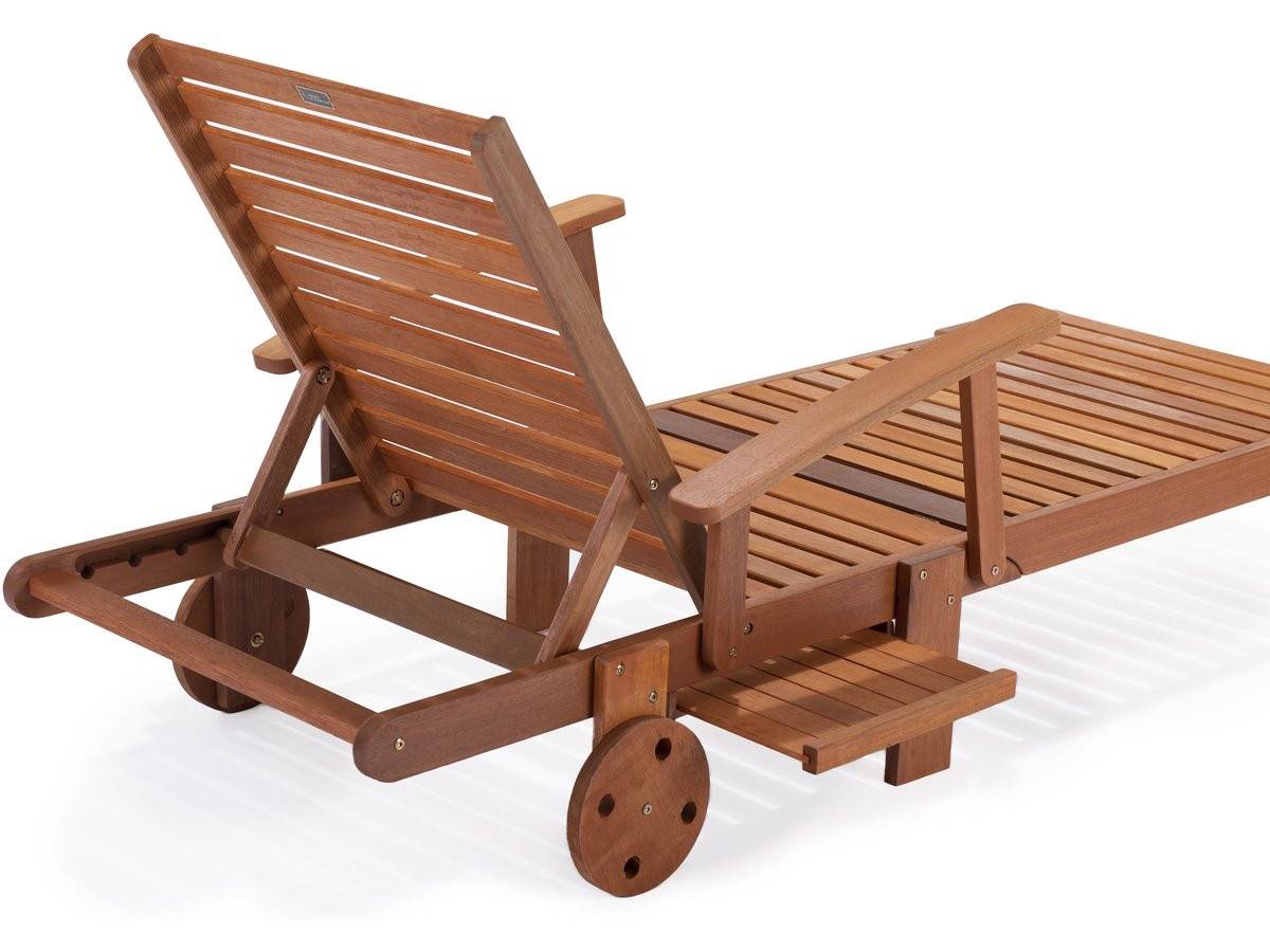 Habitat Et Jardin - Bain De Soleil Pliant En Bois Exotique "tokyo" - Maple - Marron Clair -habitat Et Jardin - Image 3