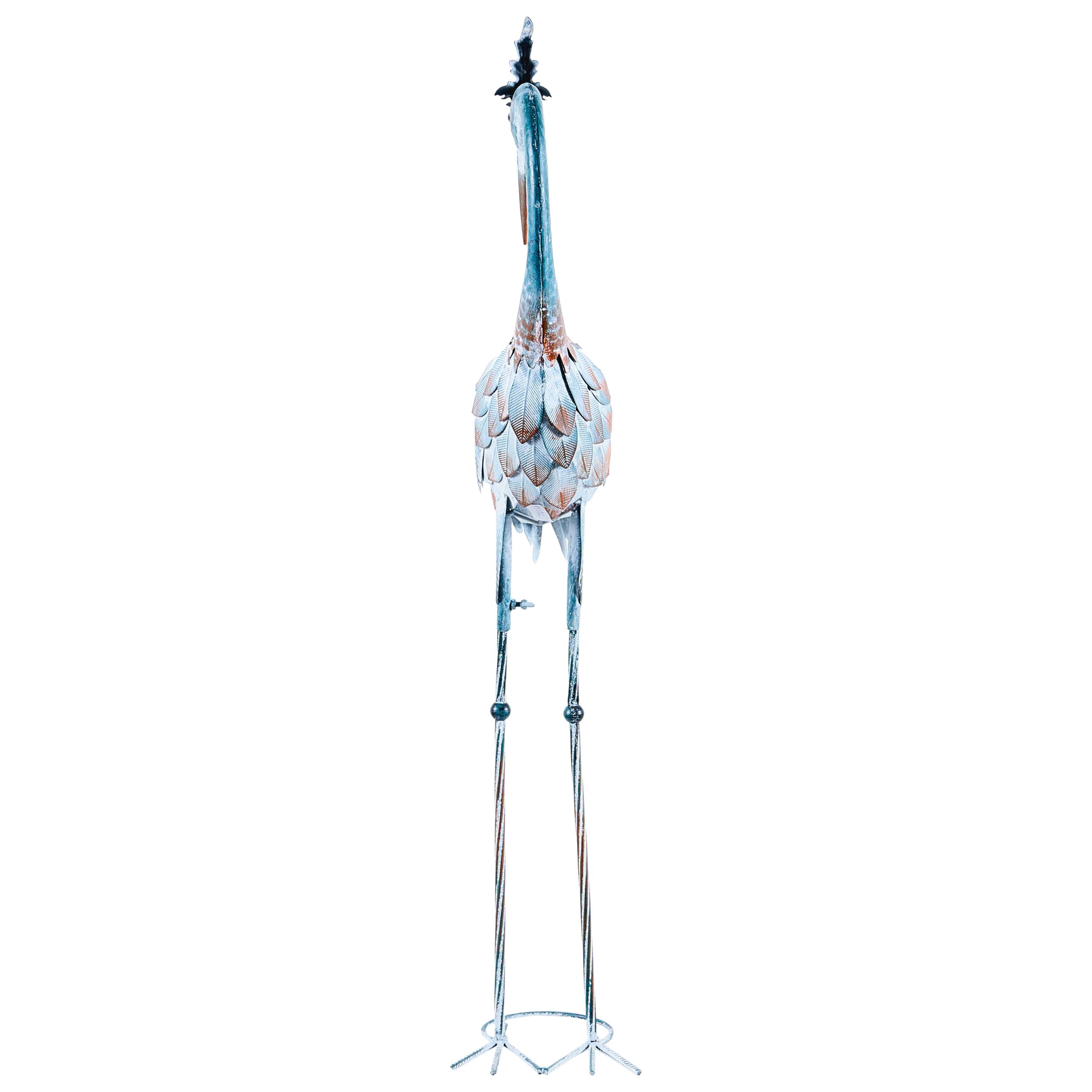 Beliani - Statue de jardin Métal Bleu AKLAN - 82x17x95- Beliani - Image 4
