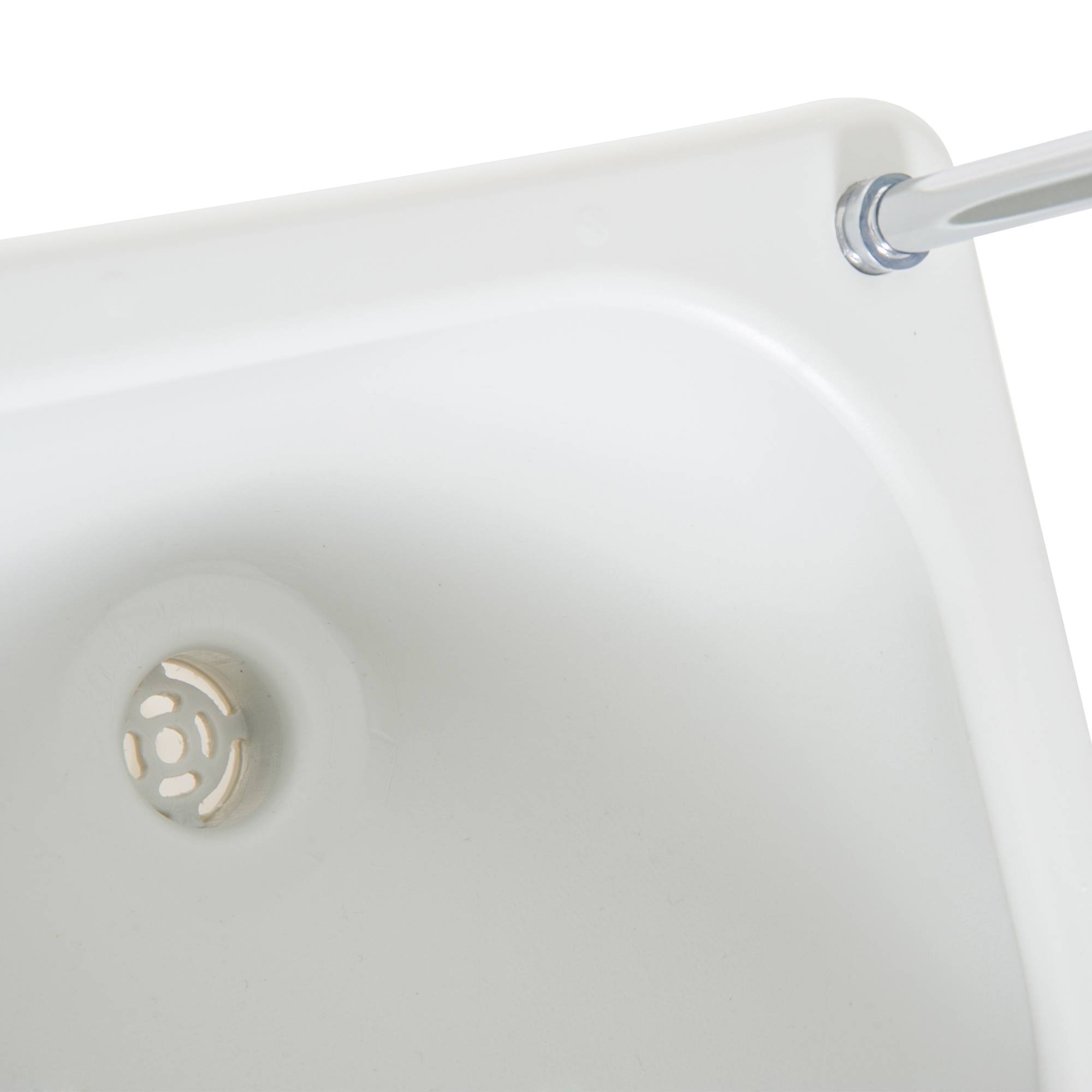 Lavabo camping bac récupération savon 17 L portable gris clair, hygiène mobile extérieur - Image 10