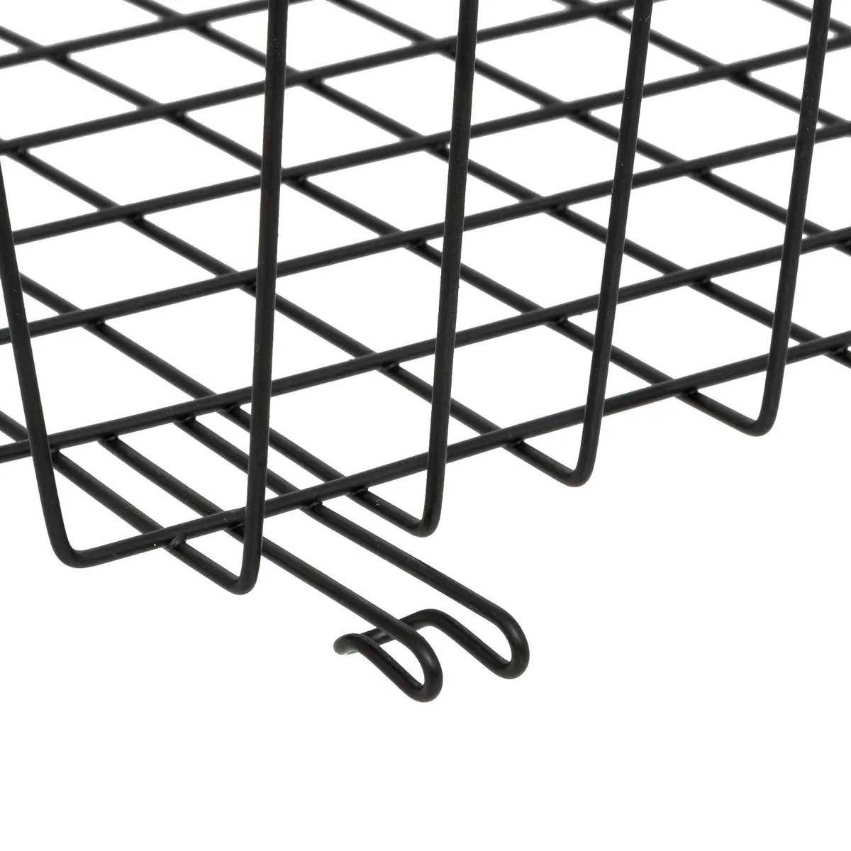 Panier à Suspendre en Métal "Dressing" 31cm Noir - Image 3