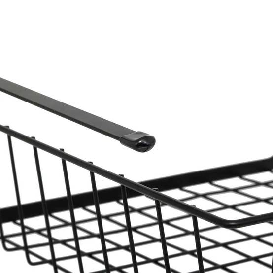 Panier à Suspendre en Métal "Dressing" 31cm Noir - Image 2