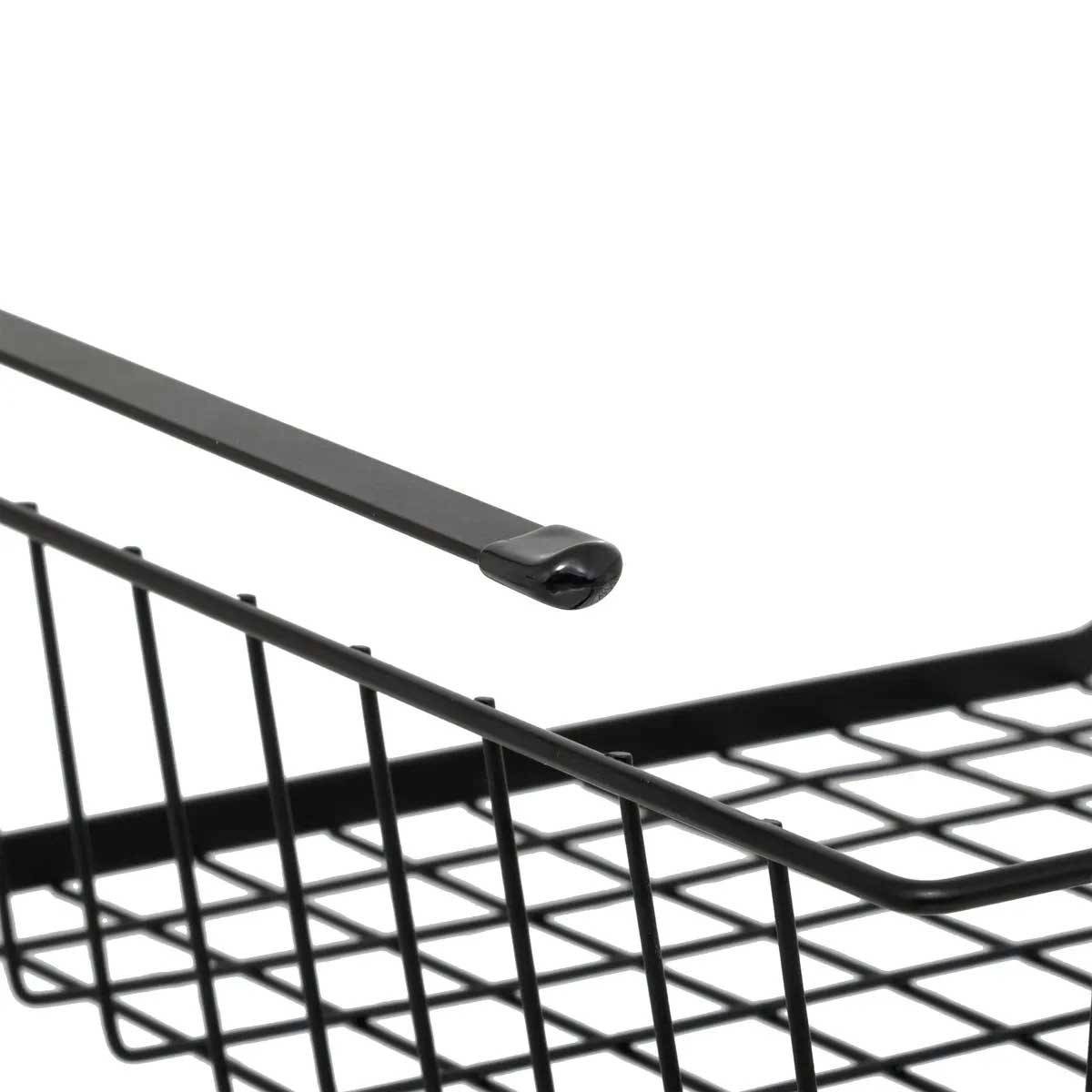 Panier à Suspendre en Métal "Dressing" 31cm Noir - Image 2