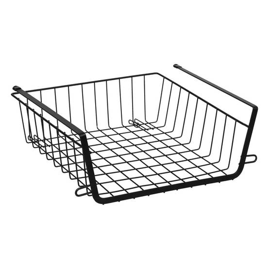 Panier à Suspendre en Métal "Dressing" 31cm Noir - Image 1
