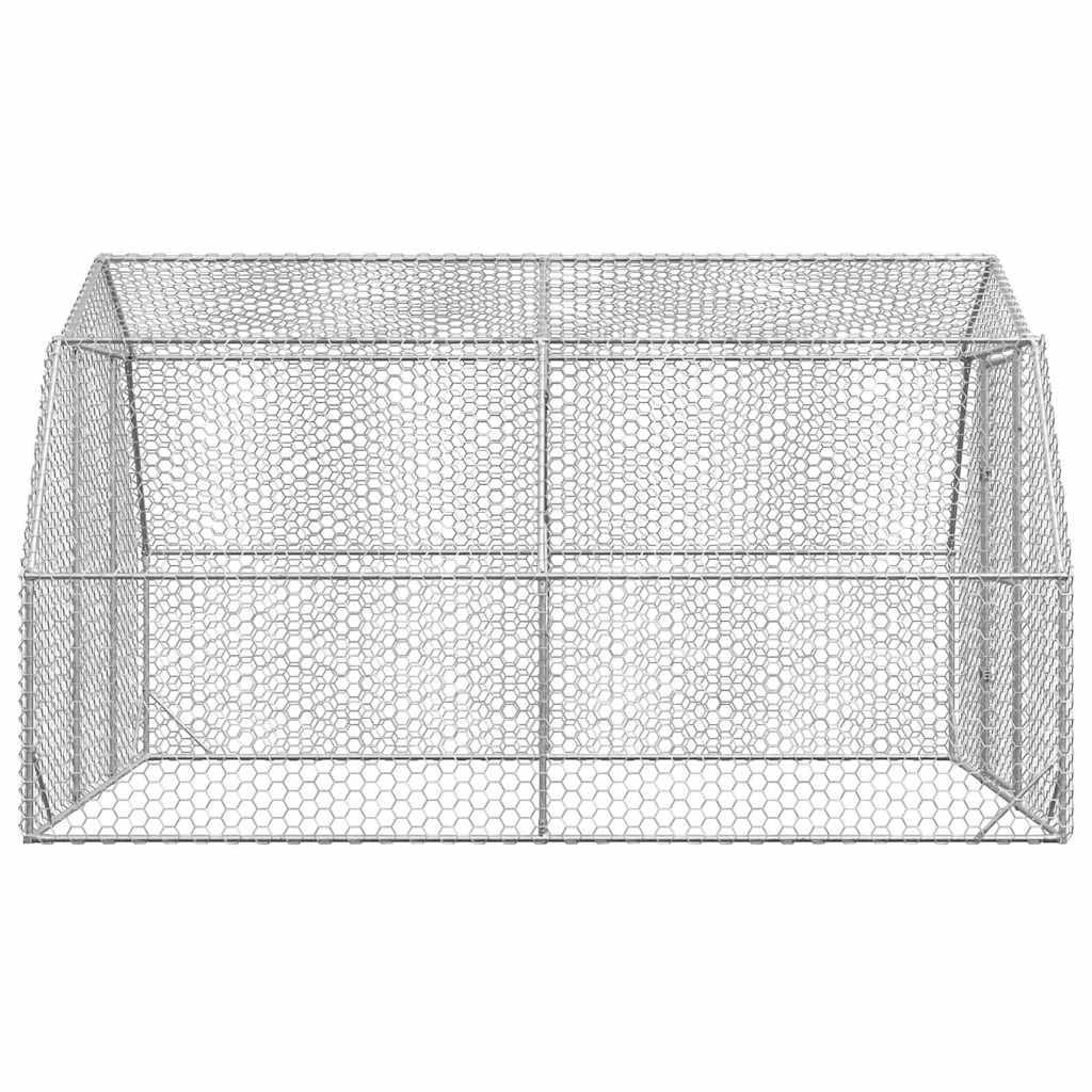 Poulailler acier argent 2,5 x 4 x 2,25 m - Prolenta premium p3181.5 - Image 4
