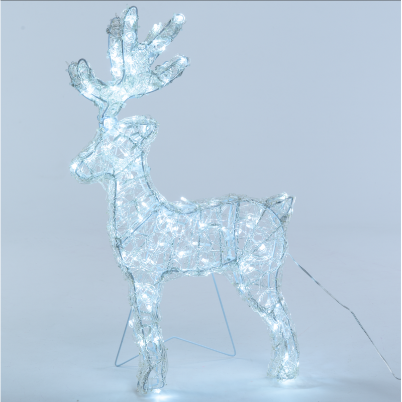 Lotti - Renne lumineux 3D H60cm 120 LED blanc froid Fixe 31V extérieur Lotti - Image 1