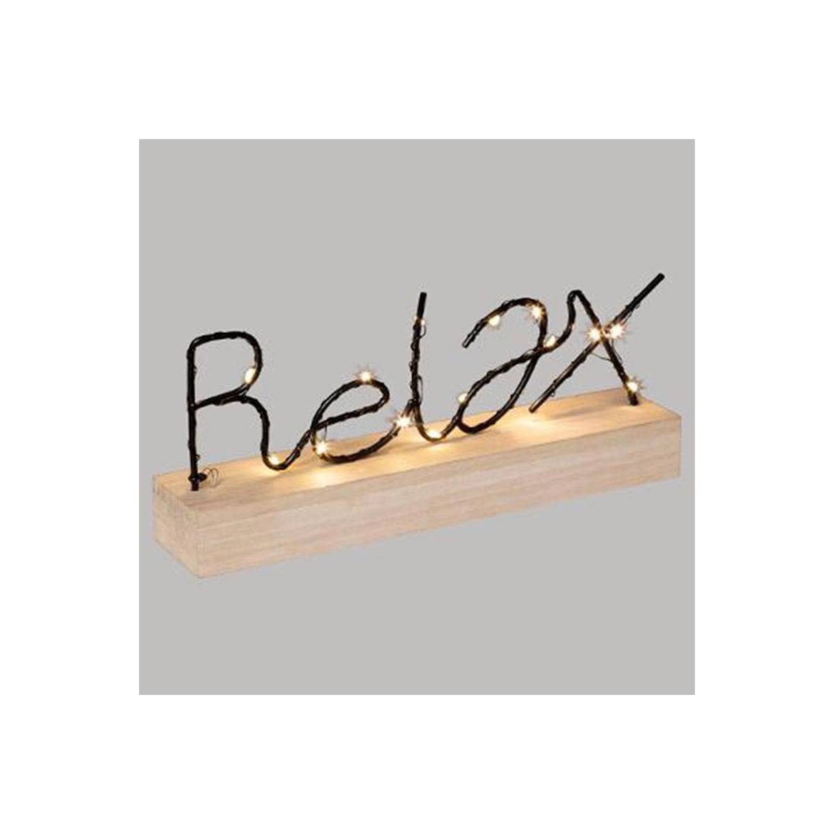 Décoration Lumineuse Led "Relax" 28cm Noir - Image 2